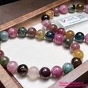 Vòng tay đá tourmaline đa sắc tự nhiên