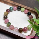 Vòng tay đá tourmaline đa sắc tự nhiên