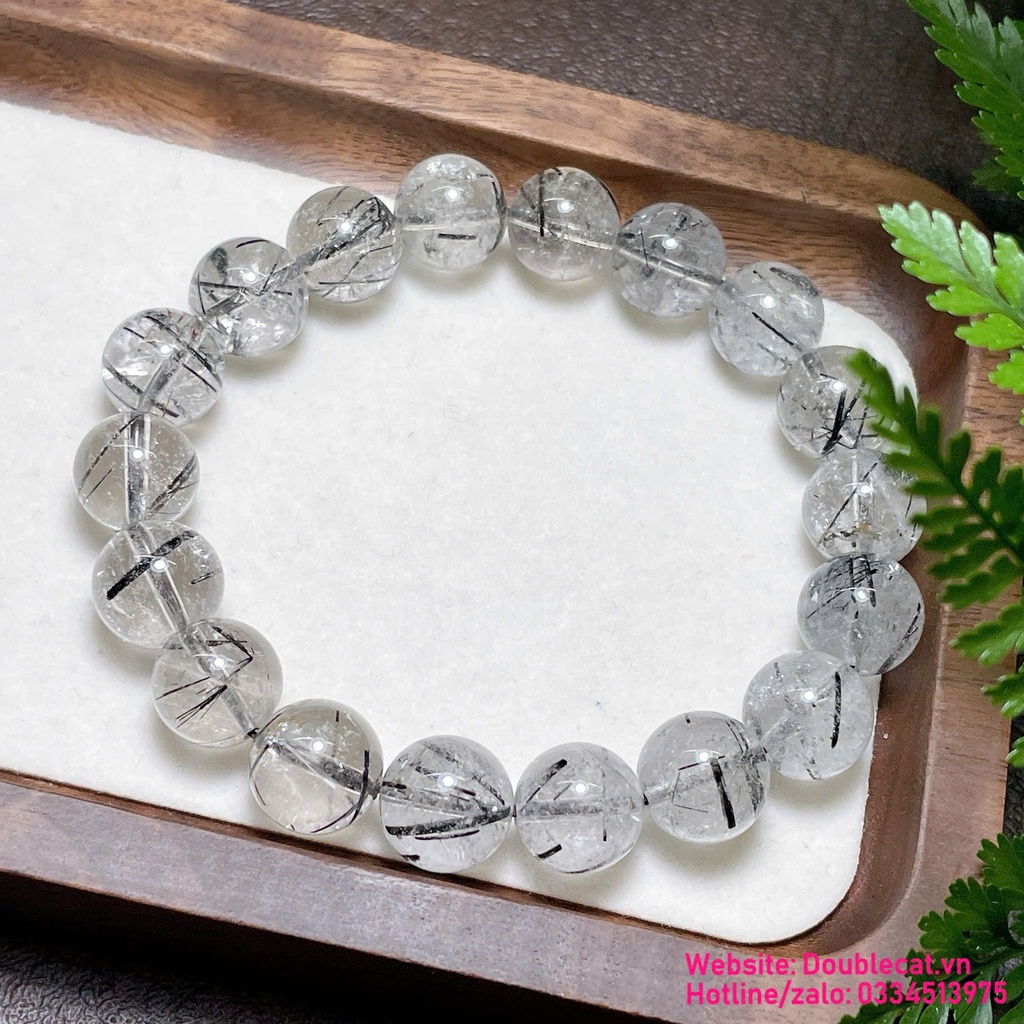 Vòng thạch anh tóc đen tự nhiên