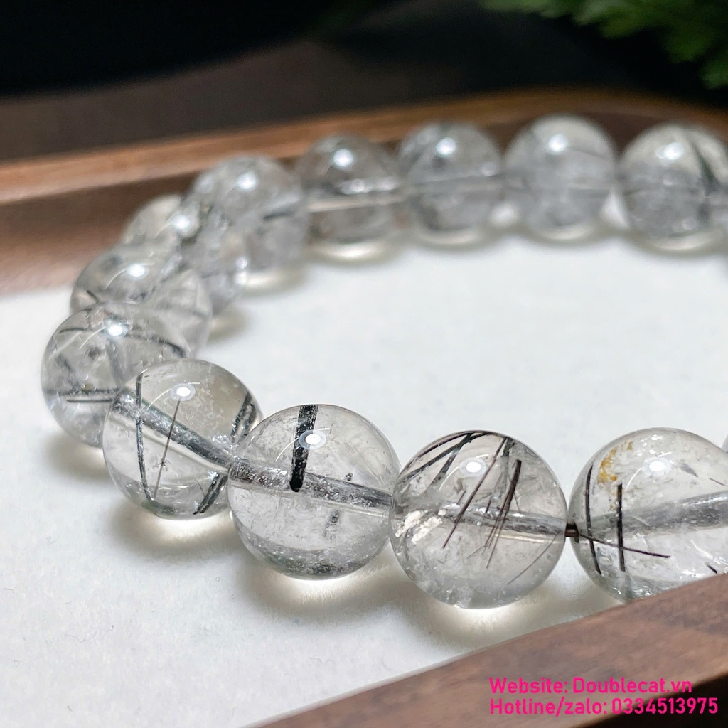Vòng thạch anh tóc đen tự nhiên