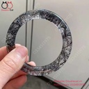 Vòng Bản Đũa Thạch Anh Tóc Đen, Ni 56,4mm, Bản 10,2mm