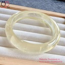 Vòng Bản Hẹ Thạch Anh Vàng Chất Trong, Ni 58,3mm, Bản 12,5mm