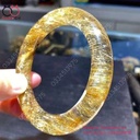Vòng Bản Đũa Thạch Anh Tóc Vàng VIP, Ni 61mm