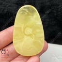 Mặt dây chạm hồ lô hổ phách, KT 50,6x31,6mm