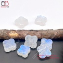 Mặt cỏ 4 lá đá mặt trăng (moonstone) ánh sáng đẹp 