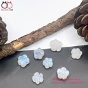 Mặt dây, charm hoa mai đá mặt trăng ( moonstone)