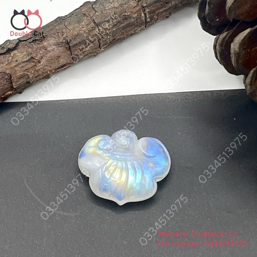 Khoá trường mệnh đá mặt trăng (moonstone)