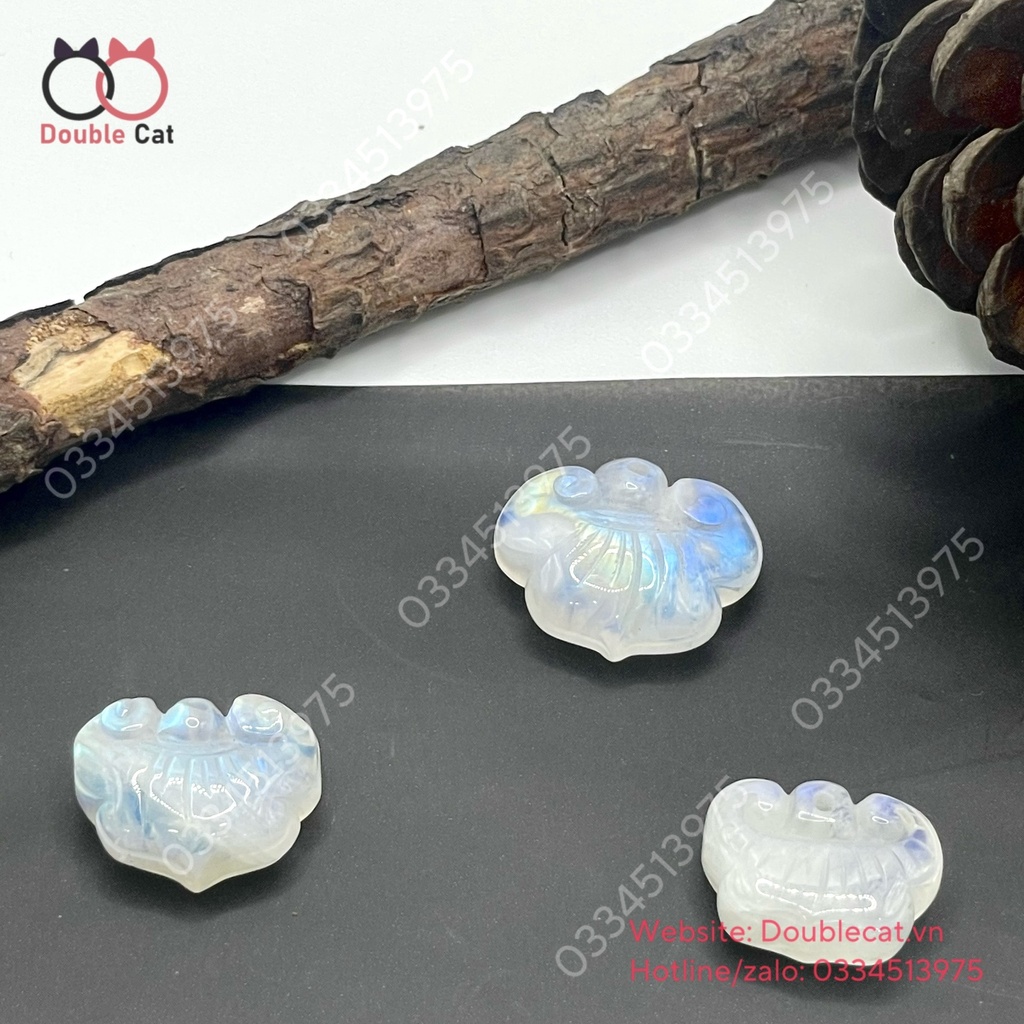Khoá trường mệnh đá mặt trăng (moonstone)