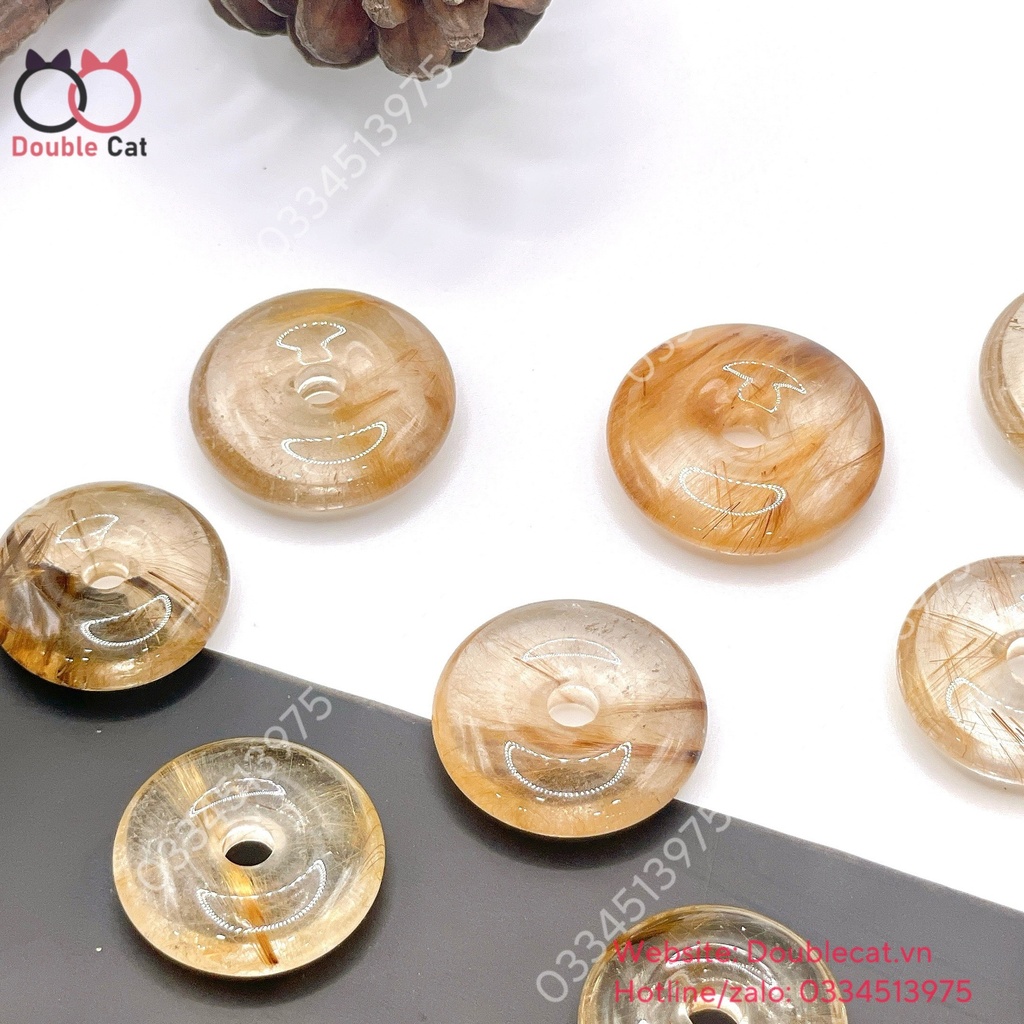 Đồng điếu thạch anh tóc nâu
