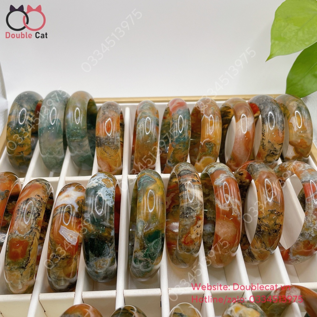 Vòng băng ngọc thuỷ tảo ni 50-53mm