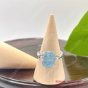 Nhẫn Tỳ hưu Aquamarine bạc 925 free size