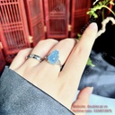 Nhẫn Tỳ hưu Aquamarine bạc 925 free size