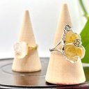 Nhẫn bạc Tỳ hưu tóc vàng size 15mm 