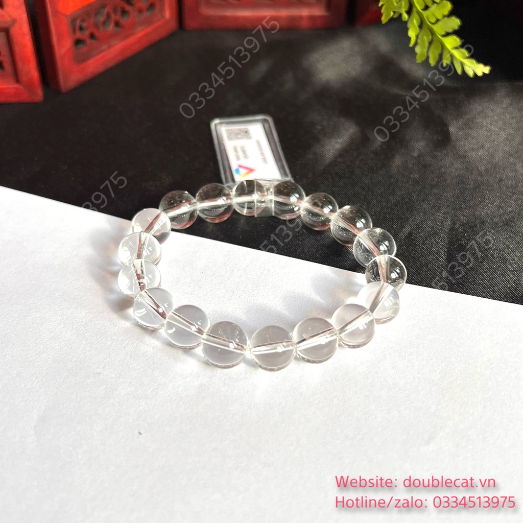 Vòng thạch anh trắng chất trong suốt