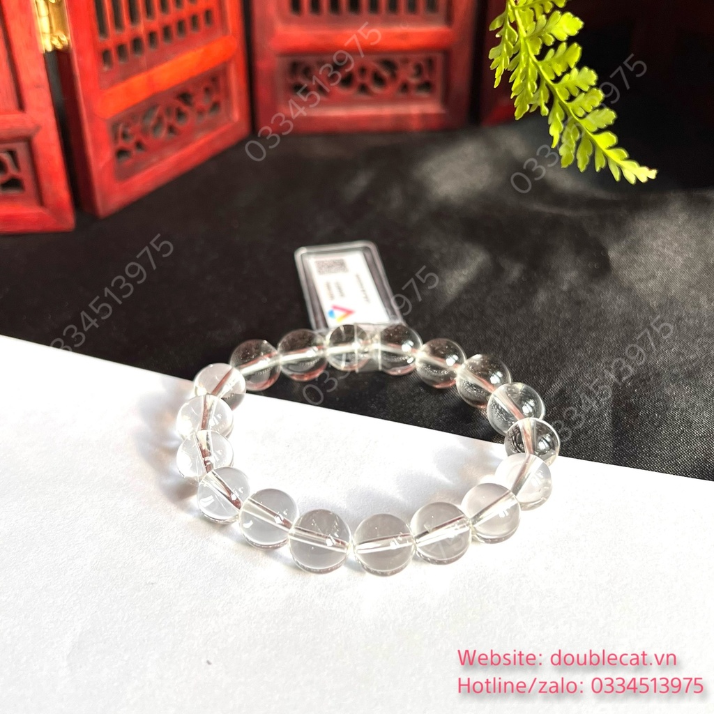 Vòng thạch anh trắng chất trong suốt