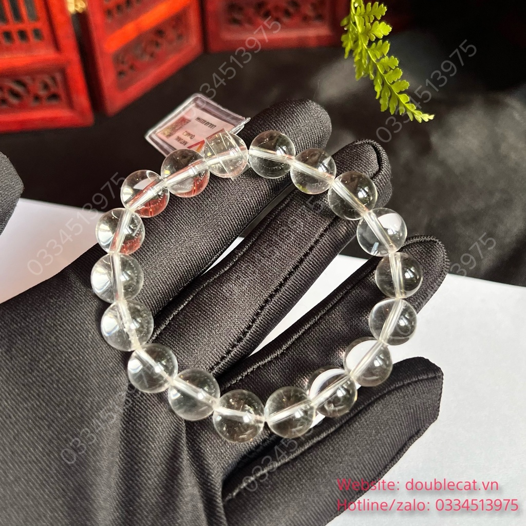 Vòng thạch anh trắng chất trong suốt