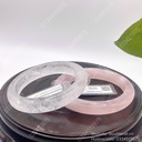 Vòng thạch anh trắng bản hẹ
