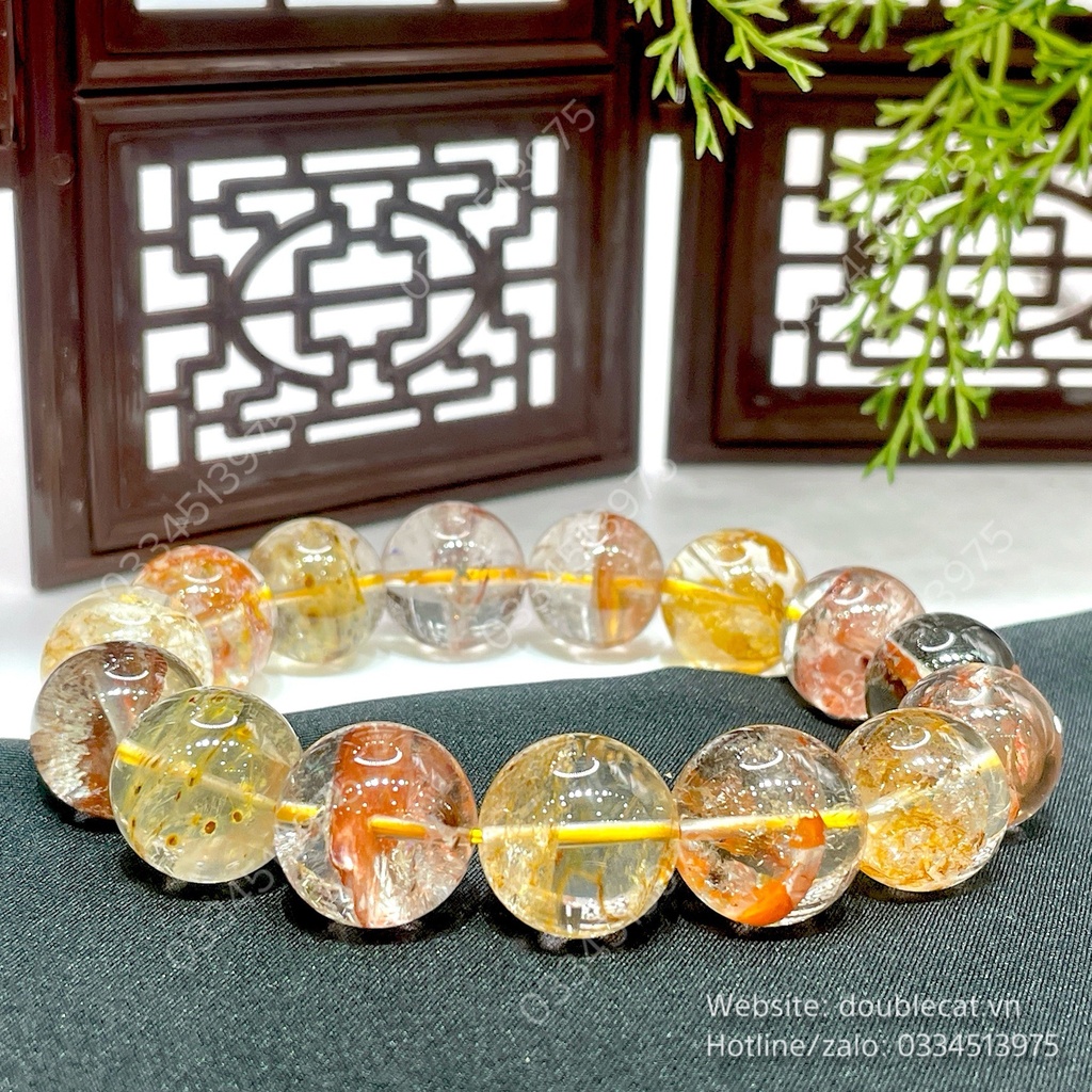 Vòng thạch anh ưu linh size hạt >10mm