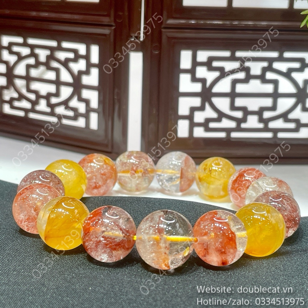 Vòng thạch anh ưu linh size hạt >10mm