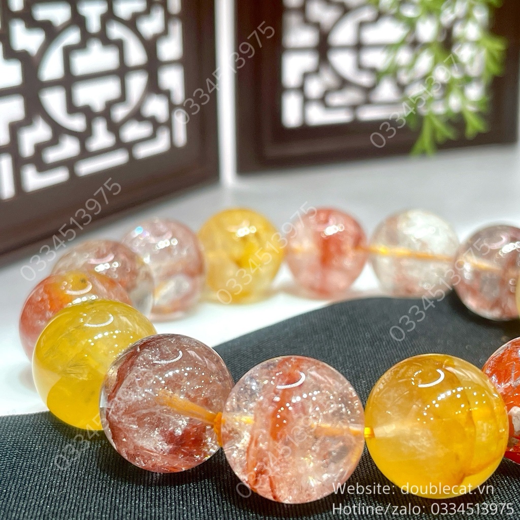 Vòng thạch anh ưu linh size hạt >10mm