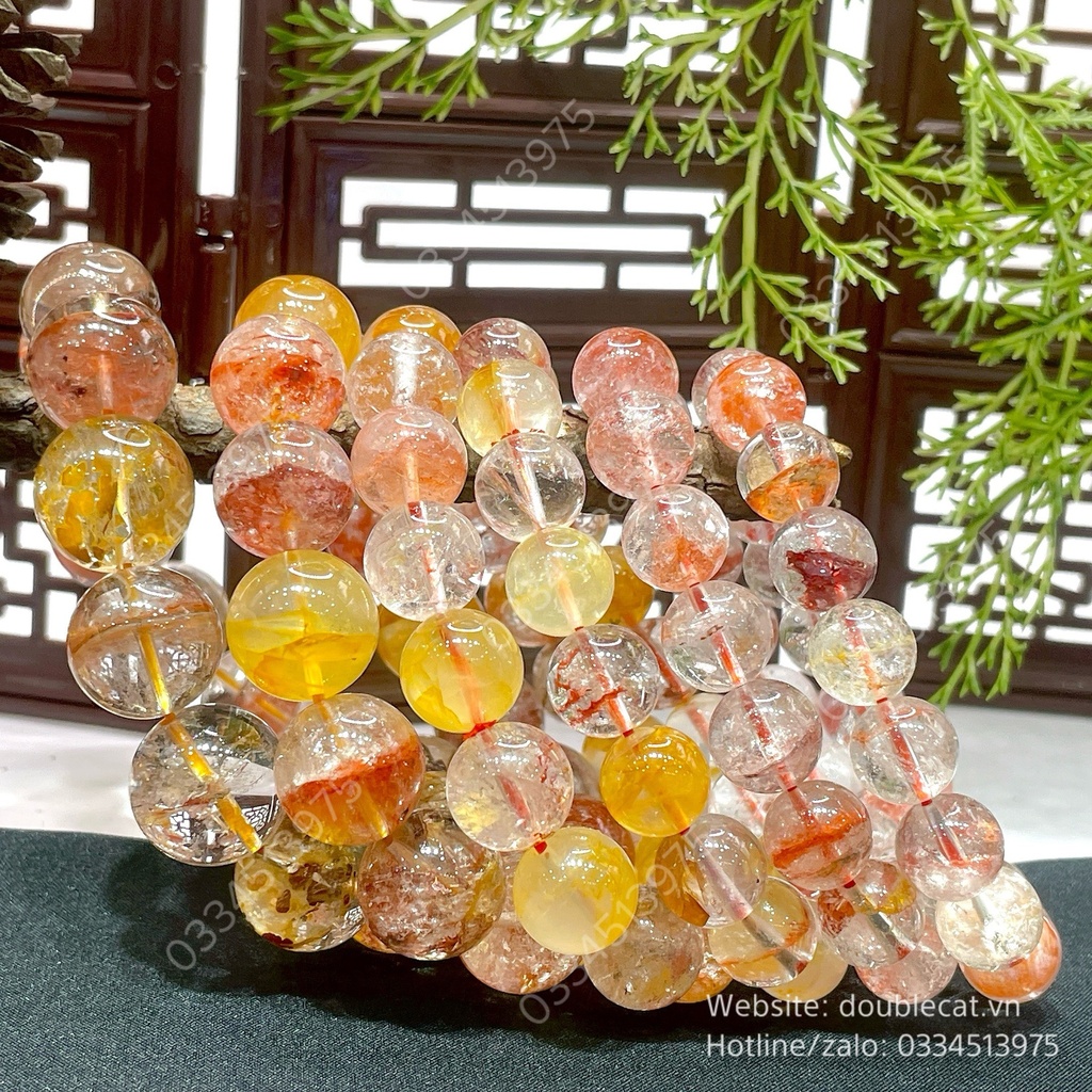 Vòng thạch anh ưu linh size hạt >10mm