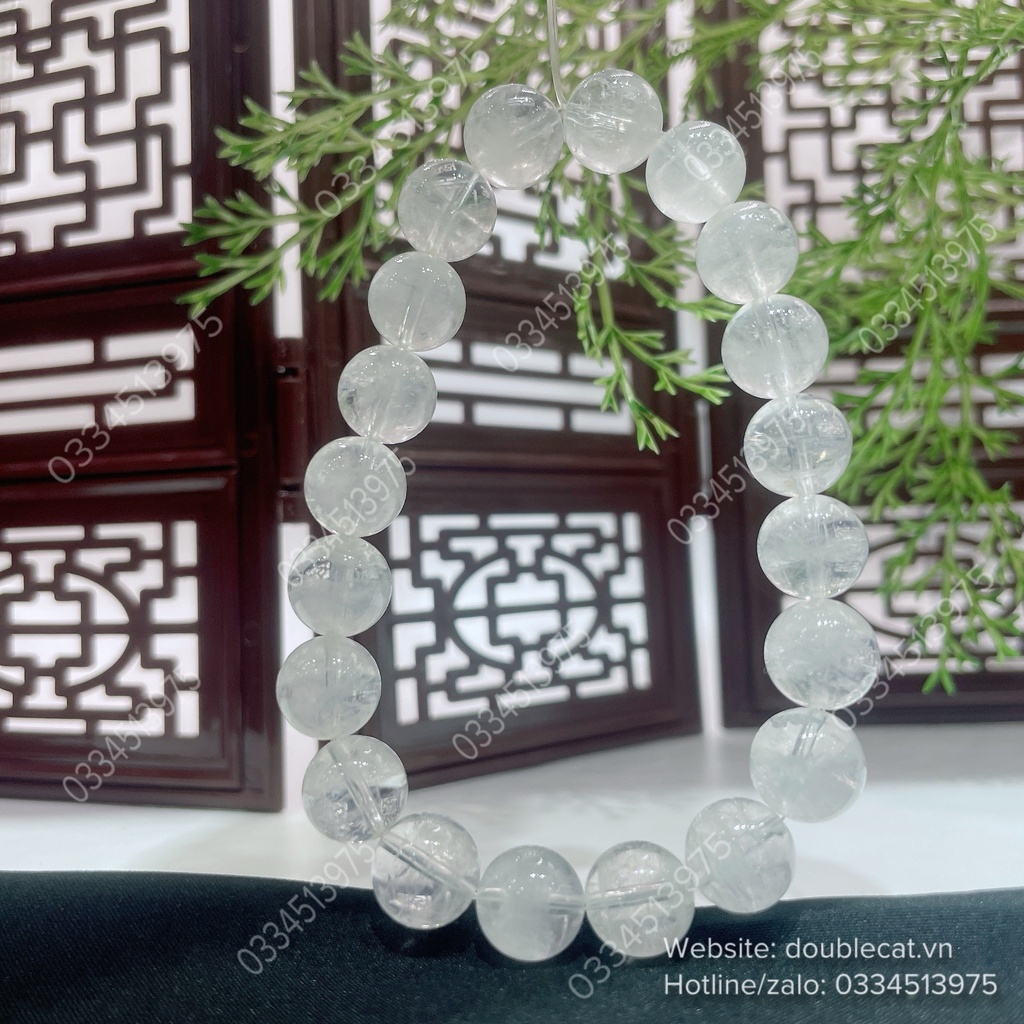 Vòng chuỗi thạch anh trắng