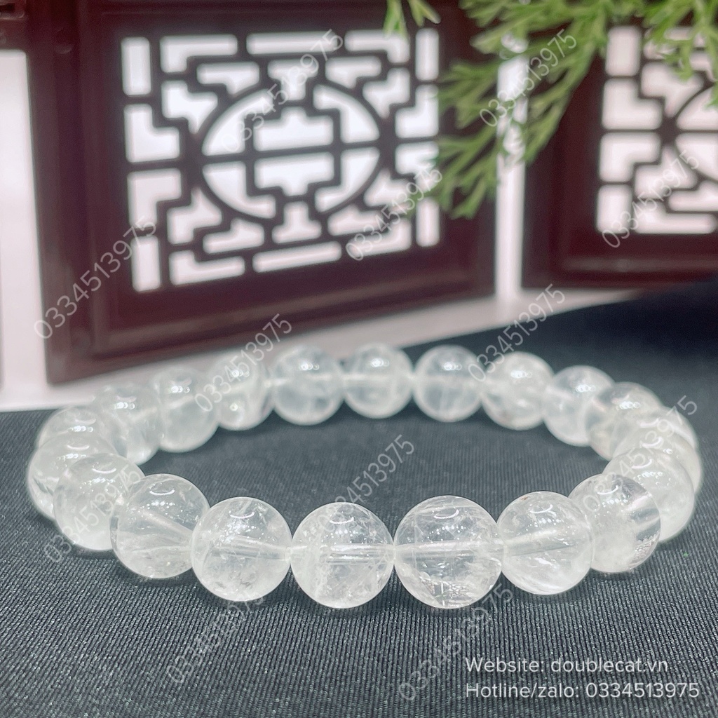 Vòng chuỗi thạch anh trắng