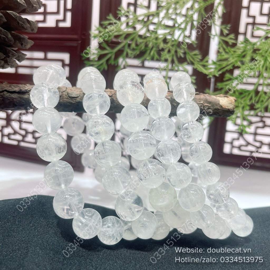 Vòng chuỗi thạch anh trắng