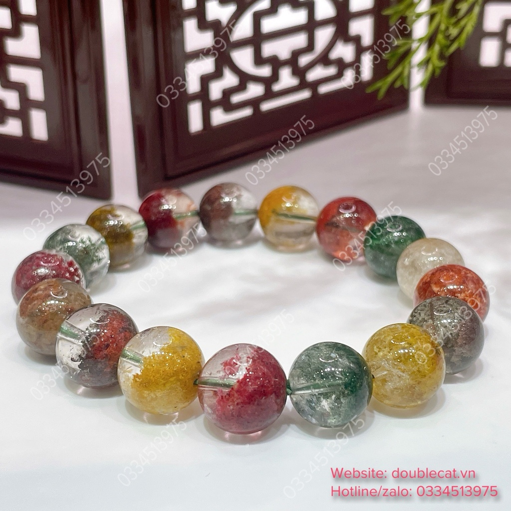 Vòng chuỗi ưu linh đa sắc, màu tươi chất đẹp
