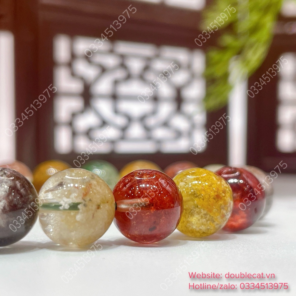 Vòng chuỗi ưu linh đa sắc, màu tươi chất đẹp