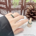 Nhẫn lam ngọc bản hẹ 3,5-5mm