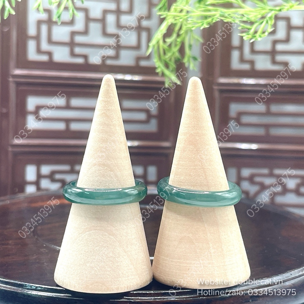Nhẫn lam ngọc bản hẹ 3,5-5mm