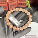 Vòng thạch anh tóc nâu đỏ 10mm đi kèm giấy kiểm định 