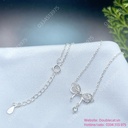 Set trang sức nơ bạc xinh xắn
