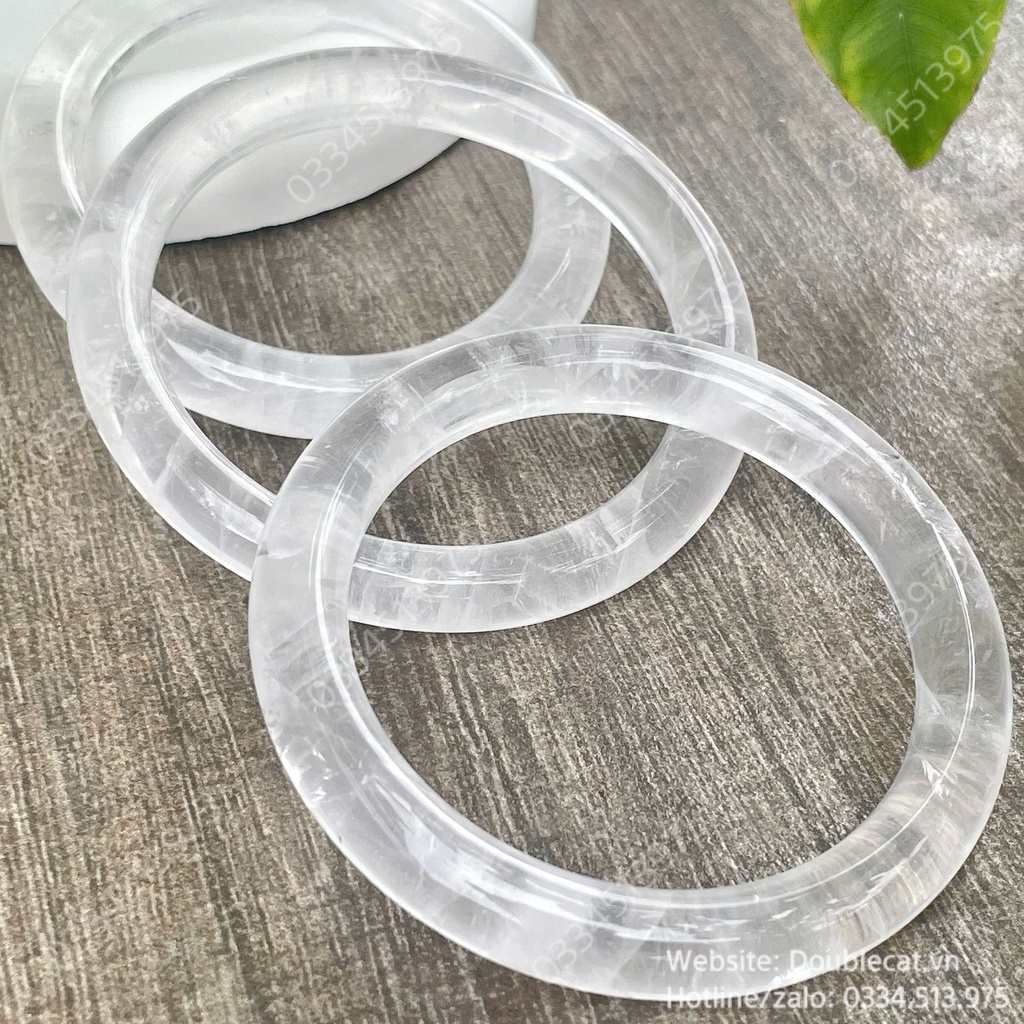 Vòng bản đũa thạch anh trắng