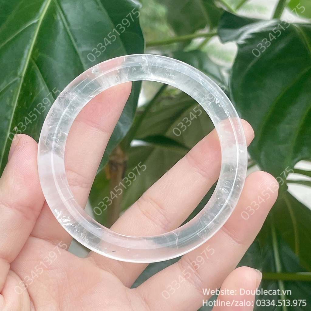 Vòng bản đũa thạch anh trắng