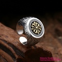 Nhẫn nam phong cách chrom hearts, bạc 925