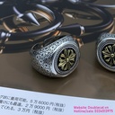 Nhẫn nam phong cách chrom hearts, bạc 925