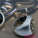 Nhẫn nam phong cách chrom hearts, bạc 925
