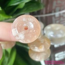 Đồng điếu mã não hoa anh đào thiên nhiên, chất bóng mịn, hoàn hảo.