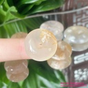 Đồng điếu mã não hoa anh đào thiên nhiên, chất bóng mịn, hoàn hảo.