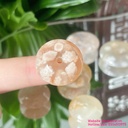 Đồng điếu mã não hoa anh đào thiên nhiên, chất bóng mịn, hoàn hảo.