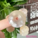 Đồng điếu mã não hoa anh đào thiên nhiên, chất bóng mịn, hoàn hảo.