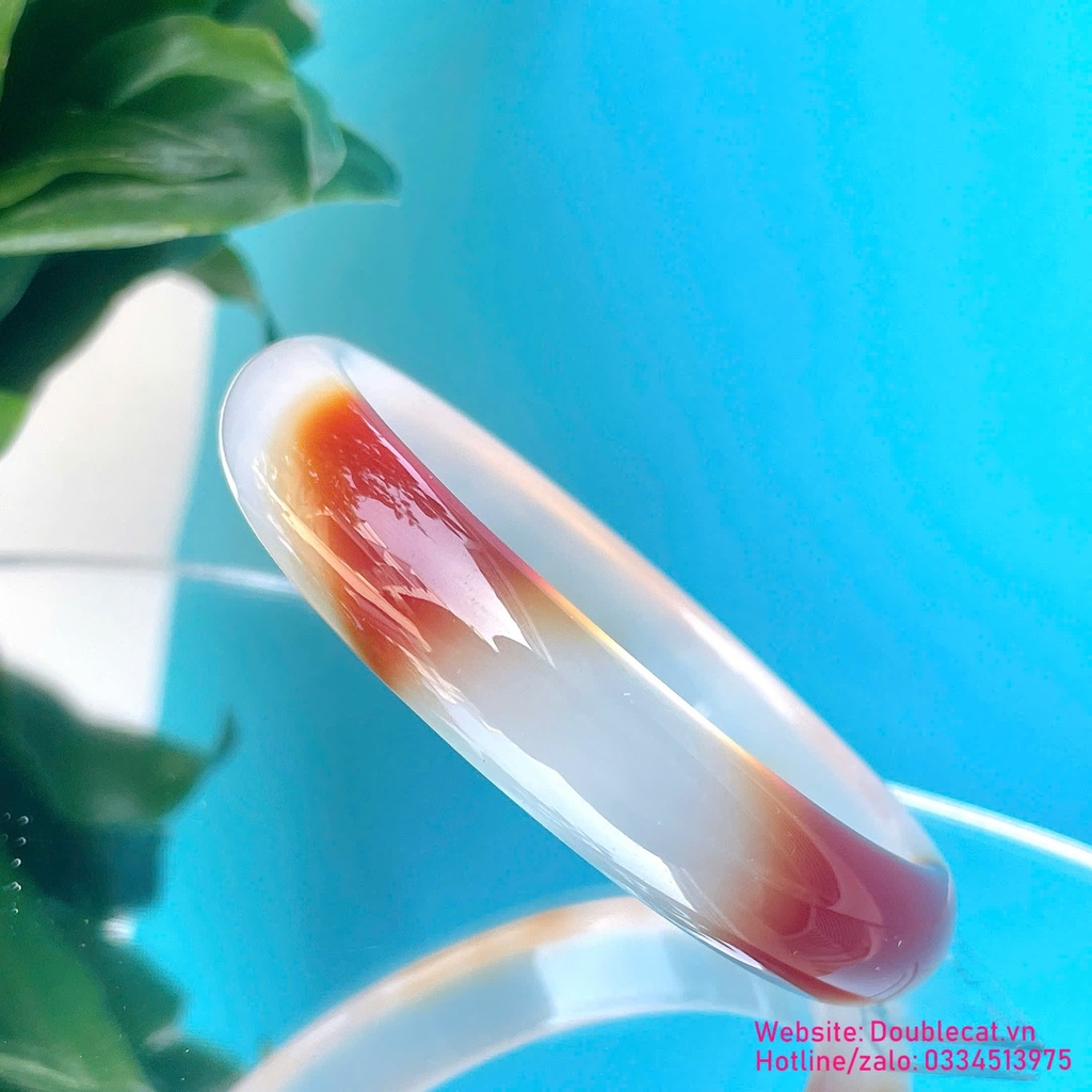 Vòng mã não màu cá Koi thiên nhiên xinh xắn