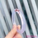 Vòng tử la chusa Chalcedony thiên nhiên