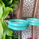 Vòng bản đũa đá ngọc lam Turquoise ni 52mm, đi kèm giấy kiểm định