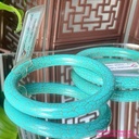 Vòng bản đũa đá ngọc lam Turquoise ni 52mm, đi kèm giấy kiểm định