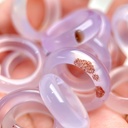 Nhẫn tử la Chalcedony thiên nhiên