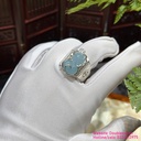 Nhẫn Tỳ Hưu Aquamarine, bạc 925