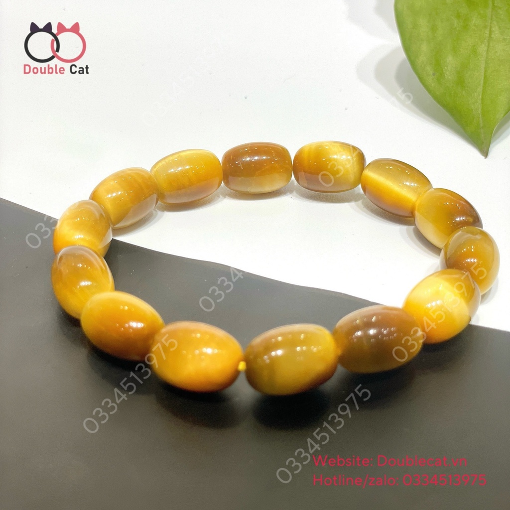 Vòng lu thống đá mắt hổ vàng